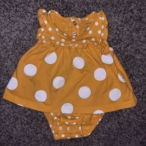 Infant girl polka dot dress